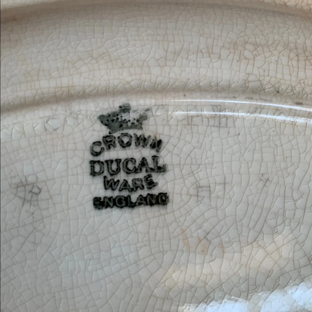 Rare Vintage Royal Ducal gorgeous primrose and roses oblong octagon serving tray - Picture 8 of 8